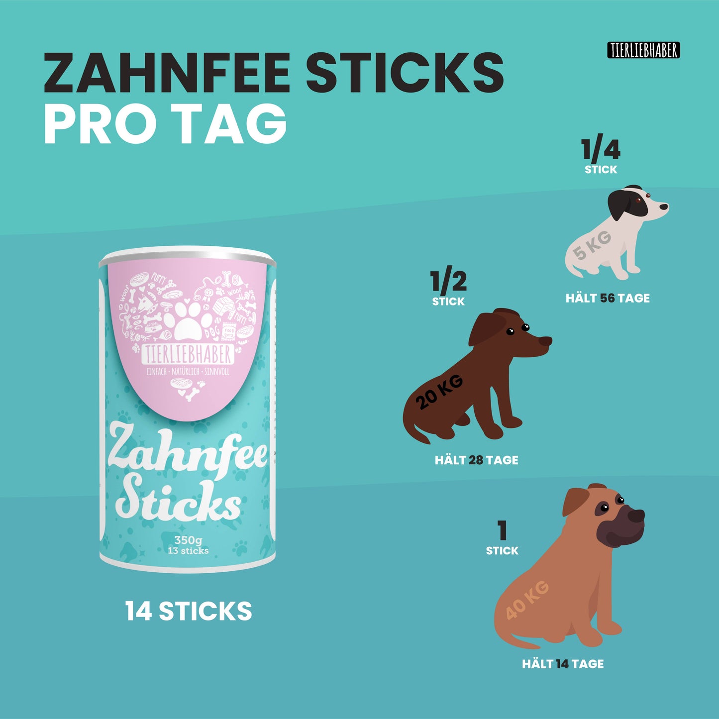 Tierliebhaber Zahnfee Sticks Probe