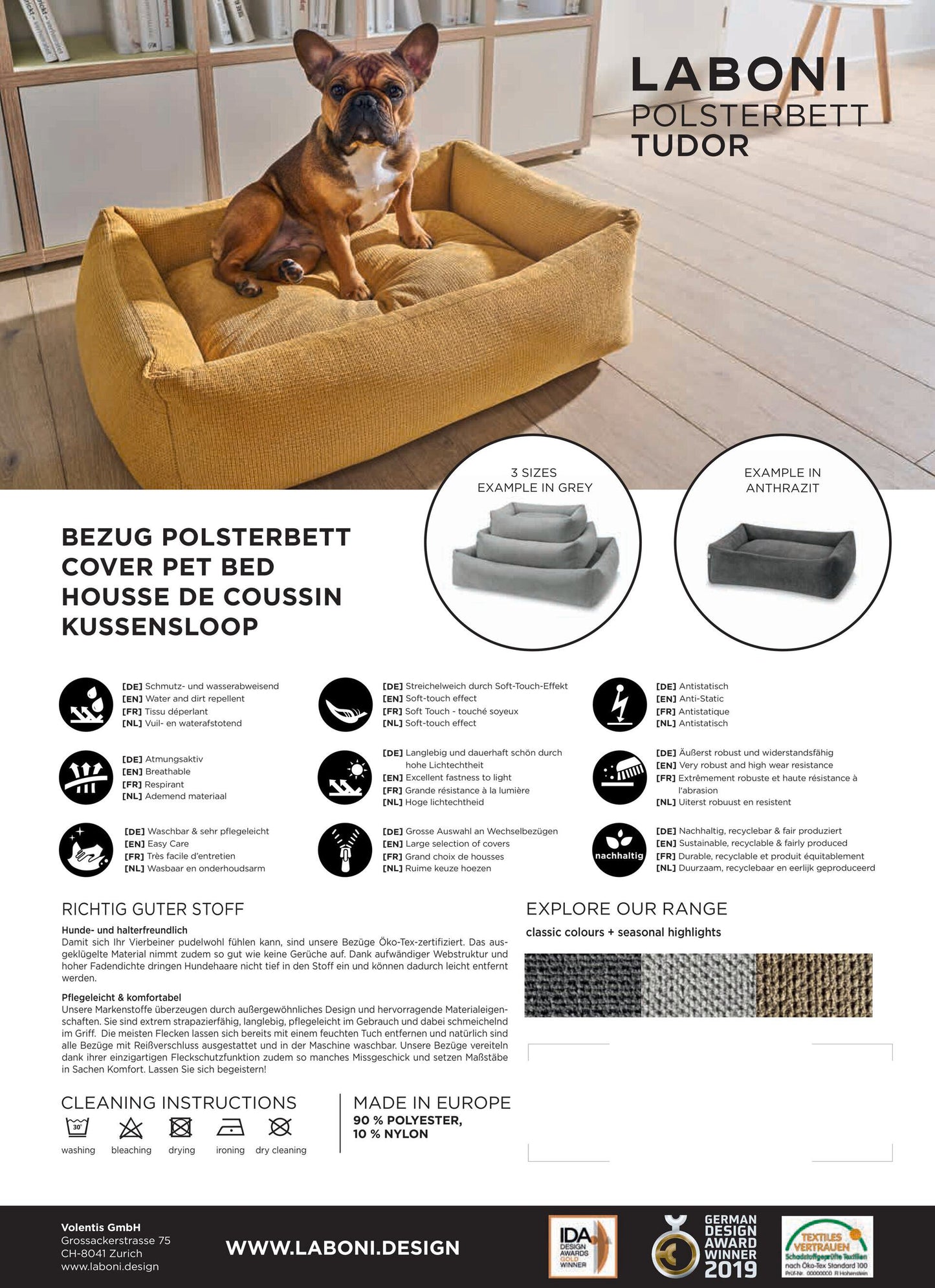 Laboni CLASSIC Hundebett - TUDOR