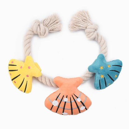 HugSmart Pet Piratenwelpen Muschelkette Seilspielzeug