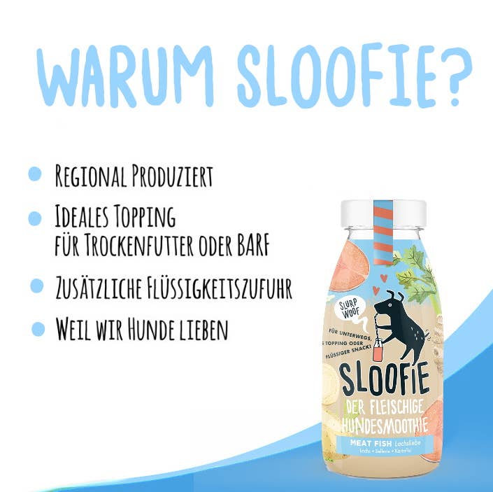 SLOOFIE MEAT FISH - Lachsliebe Hundesmoothie