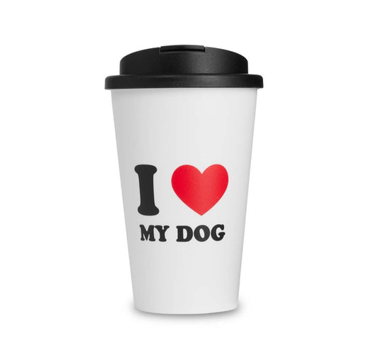 Lieblingspfote I LOVE MY DOG Coffee To Go Becher Kaffeebecher 350 ml *